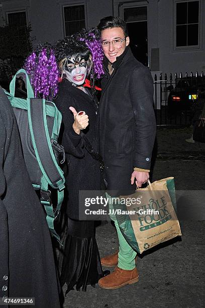 Elen Rivas is seen in Halloween costume on October 31, 2012 in London, United Kingdom.