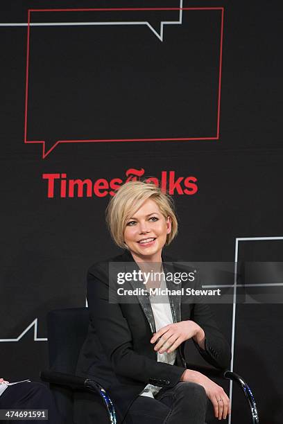 Actress Michelle Williams attends TimesTalk Presents An Evening With "Cabaret" at TheTimesCenter on February 24, 2014 in New York City.