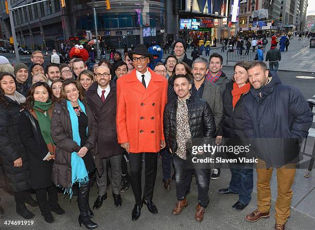 Personality RuPaul visits NASDAQ MarketSite on February 24, 2014 in New York City.