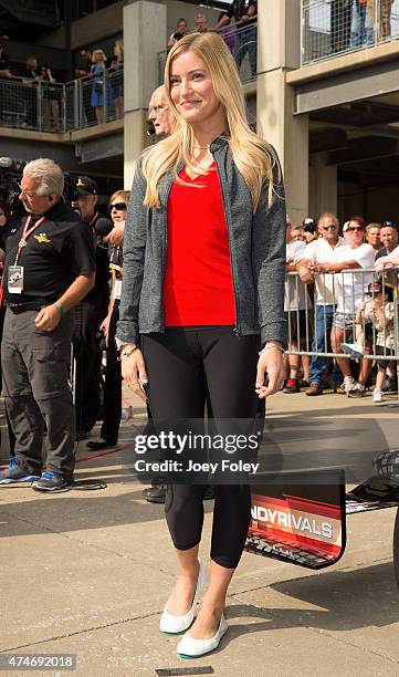 Justine Ezarik attends the 2015 Indy 500 at Indianapolis Motorspeedway on May 24, 2015 in Indianapolis, Indiana.