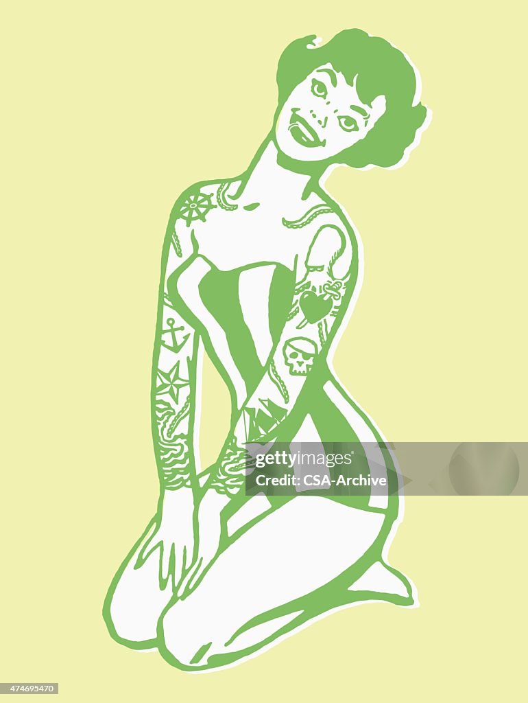 Pinup with Tattoos