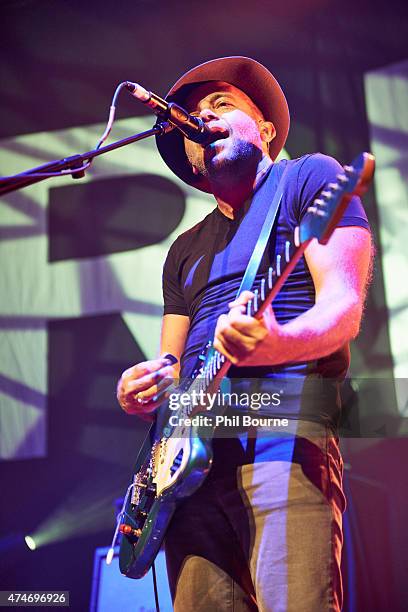 Mark Gardener of Ride performs at The Roundhouse on May 24, 2015 in London, United Kingdom