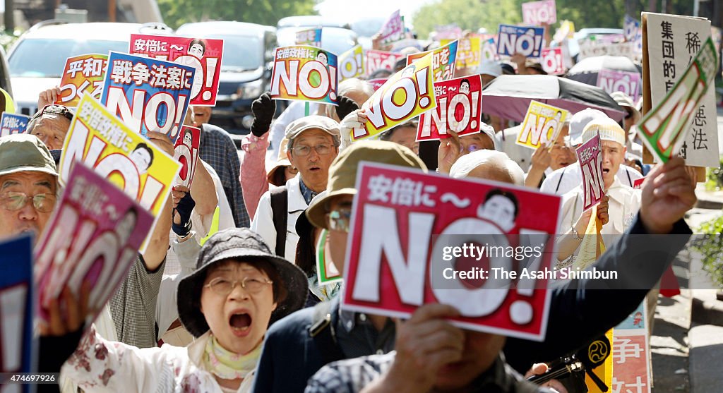 Protesters Hold Rally Protesting Security Legislation