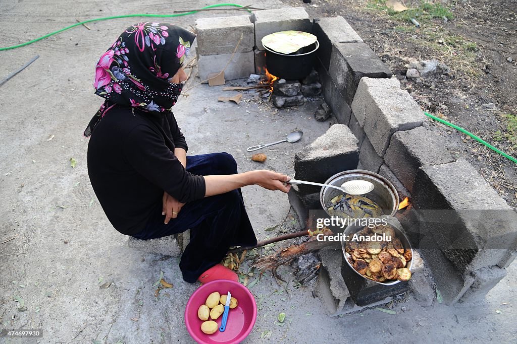 Syrian refugees living in Turkey's Hatay city