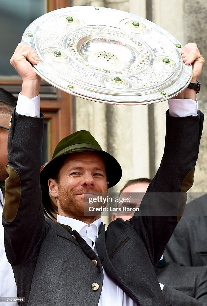 FC Bayern Muenchen Celebrate Winning The Bundesliga