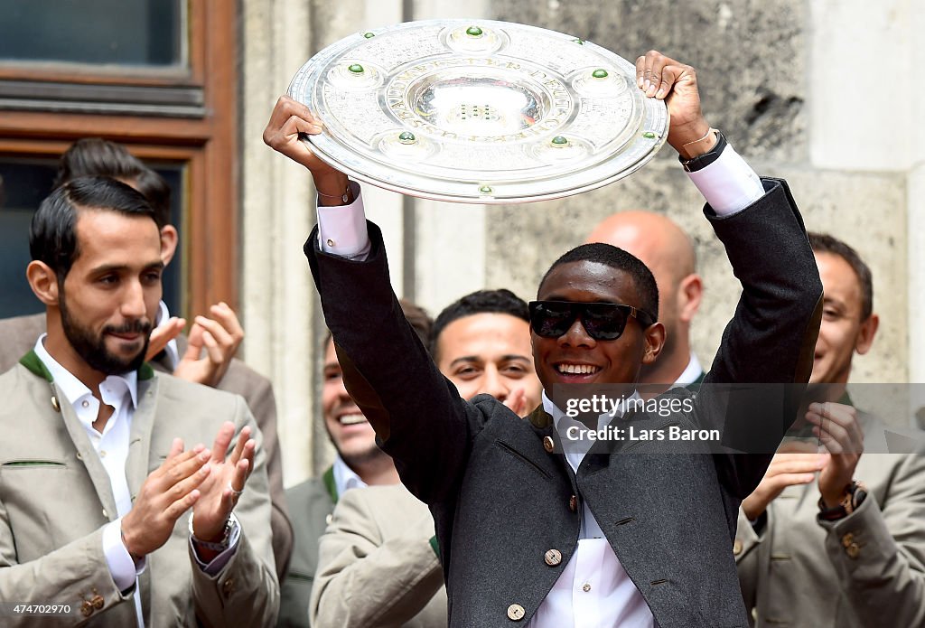 FC Bayern Muenchen Celebrate Winning The Bundesliga