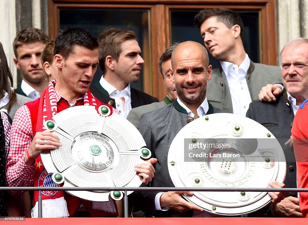 FC Bayern Muenchen Celebrate Winning The Bundesliga