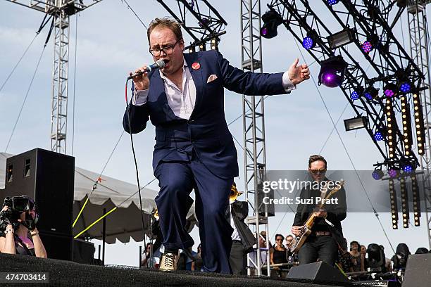 Paul Janeway of St. Pual & The Broken Bones performs at the Sasquatch Music Festival at The Gorge on May 24, 2015 in George, Washington.