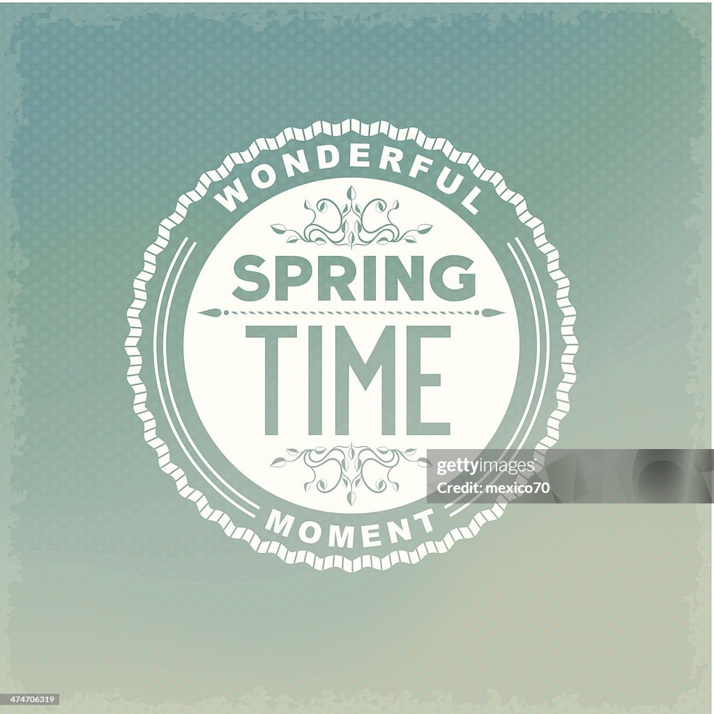 Retro Spring Labels Spring Retro Label High-Res Vector Graphic - Getty Images