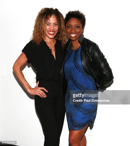 Actresses Tawny Cypress and Montego Glover attend Screen Actors Guild Foundation And "Made in NY" Talks: African American Actors at The New School on...