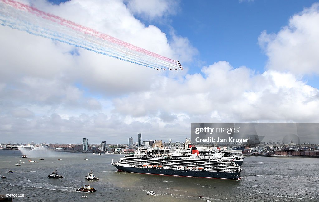 Cunard's Three Queens Cruise Ships Dock Together For The First Time