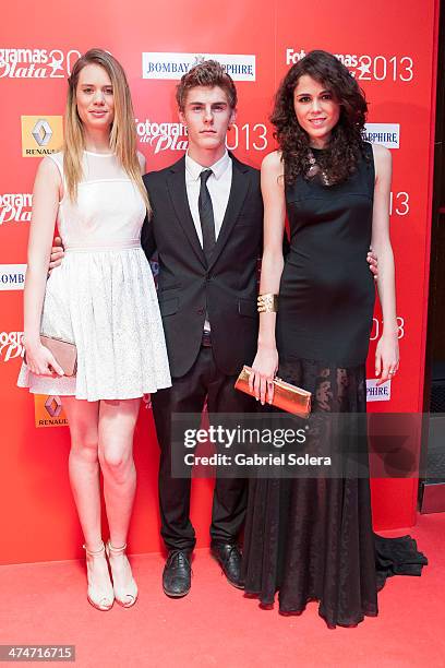 Arantxa Marti, Patrick Criado and Sandra Martin attend the 'Fotogramas Awards' 2013 at Joy Slava on February 24, 2014 in Madrid, Spain.