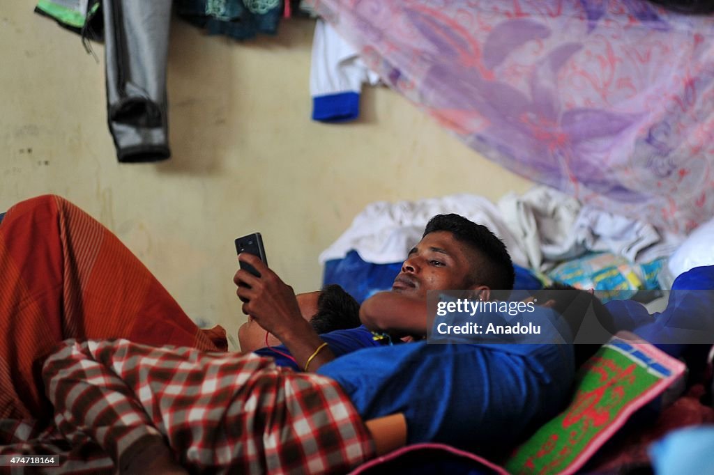 Daily life of Rohingya migrants in Aceh