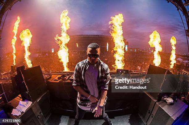 In this handout photo provided by Insomniac, the 4th Annual Electric Daisy Carnival , New York returns to MetLife Stadium Memorial Day weekend, May...