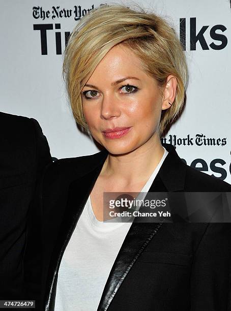 Actress Michelle Williams attends TimesTalk Presents An Evening With "Cabaret" at The Times Center on February 24, 2014 in New York City.