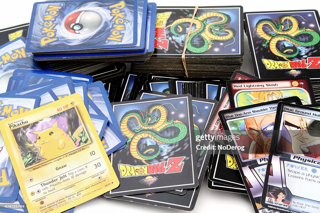 DragonBallZ とポケモン取引のゲームカード