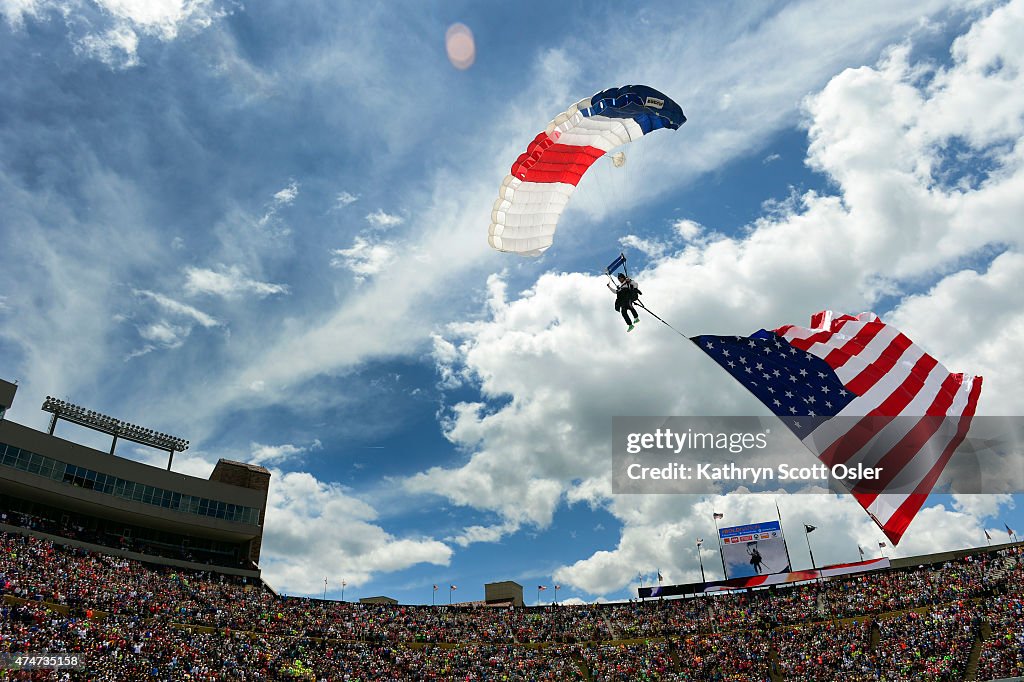 The 37th Bolder Boulder 10k classic takes place in Boulder, CO on Memorial Day, May 25, 2015.