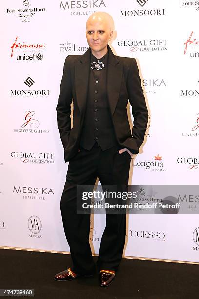 Photographer Ali Mahdavi attends the Global Gift Gala : Photocall. Held at Four Seasons Hotel George V on May 25, 2015 in Paris, France.