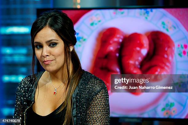 Cristina Pedroche attends 'El Hormiguero' Tv show at Vertice Studio on May 25, 2015 in Madrid, Spain.