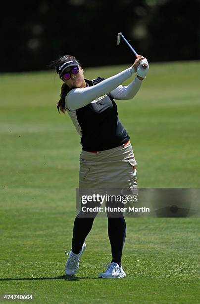 Jee Young Lee of South Korea during the first round of the Kingsmill Championship presented by JTBC on the River Course at Kingsmill Resort on May...