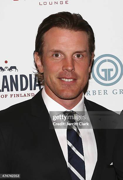 Player Brad Richards the 2nd Annual Brad Richards Foundation Wines of the World at Stone Rose at the Time Warner Center on February 24, 2014 in New...