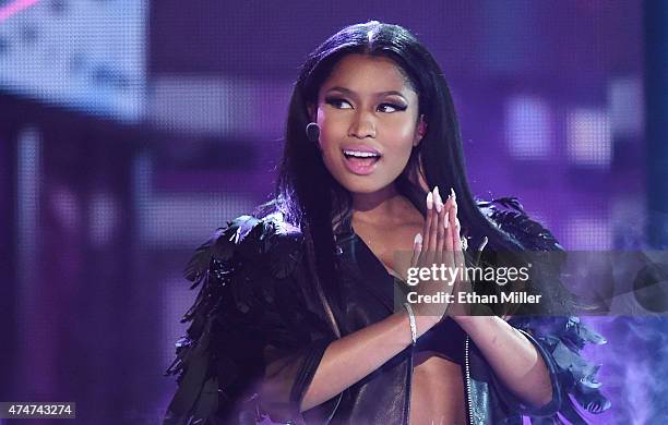 Recording artist Nicki Minaj performs during the 2015 Billboard Music Awards at MGM Grand Garden Arena on May 17, 2015 in Las Vegas, Nevada.