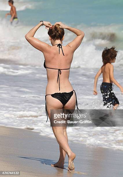 Alice Eve is seen on the beach on November 24, 2012 in Miami, Florida.