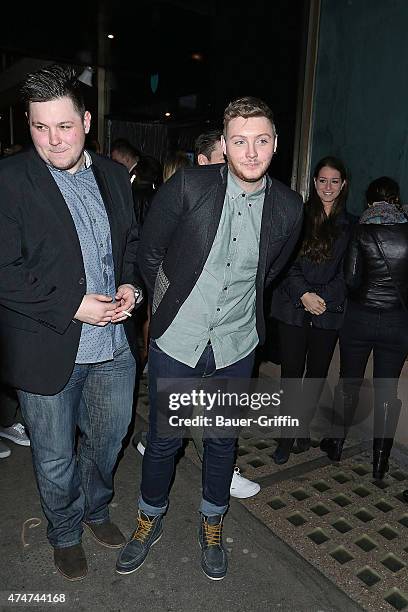 James Arthur is seen leaving a nightclub on November 26, 2012 in London, United Kingdom.