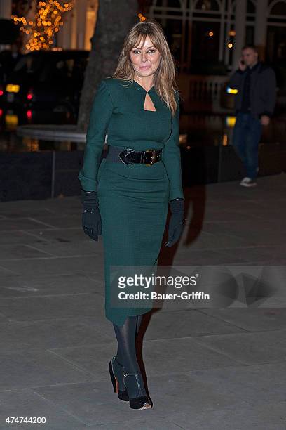 Carol Vorderman is seen on November 22, 2012 in London, United Kingdom.