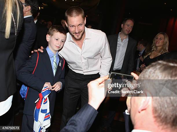 Player Kevin Klein attends the 2nd Annual Brad Richards Foundation Wines of the World at Stone Rose at the Time Warner Center on February 24, 2014 in...