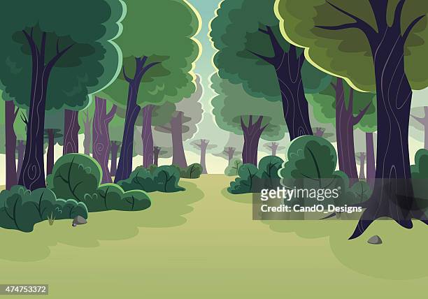 forest - woodland stock illustrations