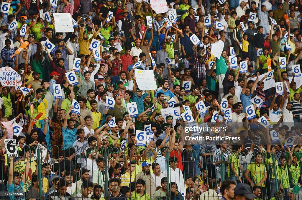 View of the 2nd and final International T20 cricket match...