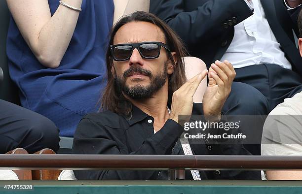 Bob Sinclar attends day 2 of the French Open 2015 at Roland Garros stadium on May 25, 2015 in Paris, France.