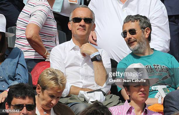 Gilles Bouleau attends day 2 of the French Open 2015 at Roland Garros stadium on May 25, 2015 in Paris, France.