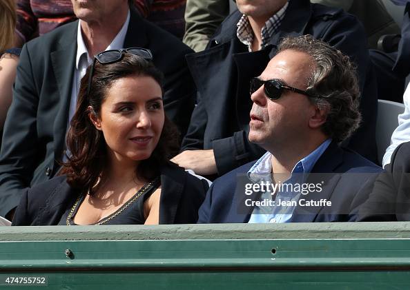 Luc Chatel and his girlfriend Mahnaz Hatami attends day 2 of the ...