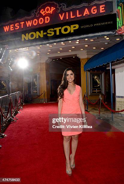 Caren Brooks attends The World Premiere Of "Non-Stop" at Regency Village Theatre on February 24, 2014 in Westwood, California.