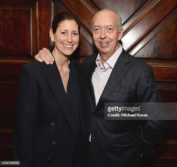 Publisher Benedikt Taschen and Lauren Taschen attend the Dom Perignon Reception after The Un-Private Collection: Jeff Koons and John Waters in...