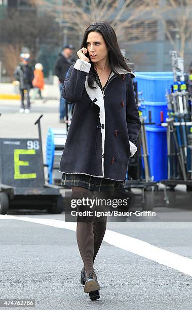 Jennifer Connelly is seen on the movie set of 'Winter's Tale' on December 02, 2012 in New York City.