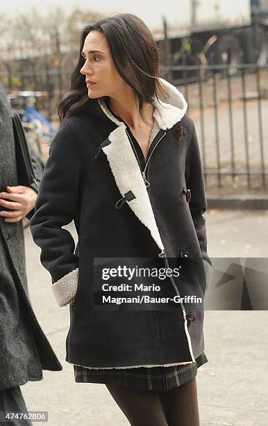 Jennifer Connelly is seen on the movie set of 'Winter's Tale' on December 02, 2012 in New York City.