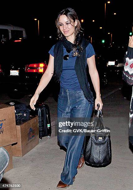 Berenice Marlohe is seen at Los Angeles International Airport on November 12, 2012 in Los Angeles, California.