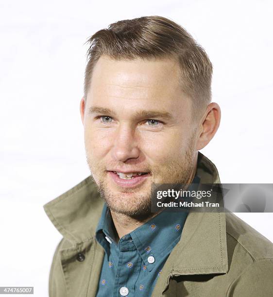 Brian Geraghty arrives at Oakley's "Disruptive by Design" launch event held at Red Studios on February 24, 2014 in Los Angeles, California.