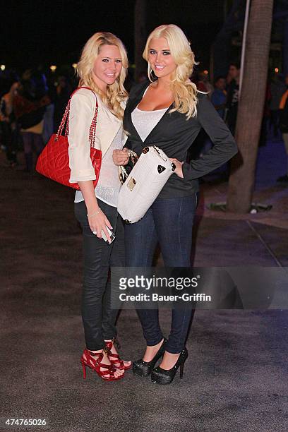 Ashley Mattingly and Kristina Shannon are seen on October 31, 2012 in Los Angeles, California.