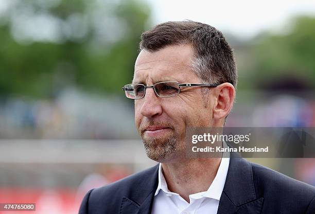 Director of Alfred Hoertnagl of Erfurt during the Third League match between FC Rot Weiss Erfurt and SpVgg Unterhaching at Steigerwaldstadion on May...
