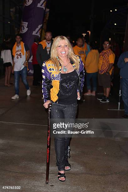 Pamela Bach is seen on October 31, 2012 in Los Angeles, California.