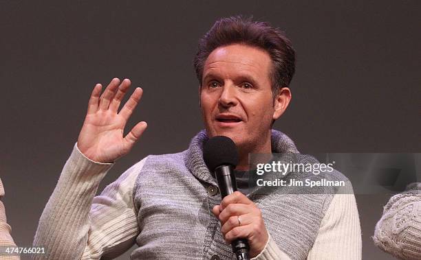 Producer Mark Burnett attends "Meet The Filmmakers" at Apple Store Soho on February 24, 2014 in New York City.