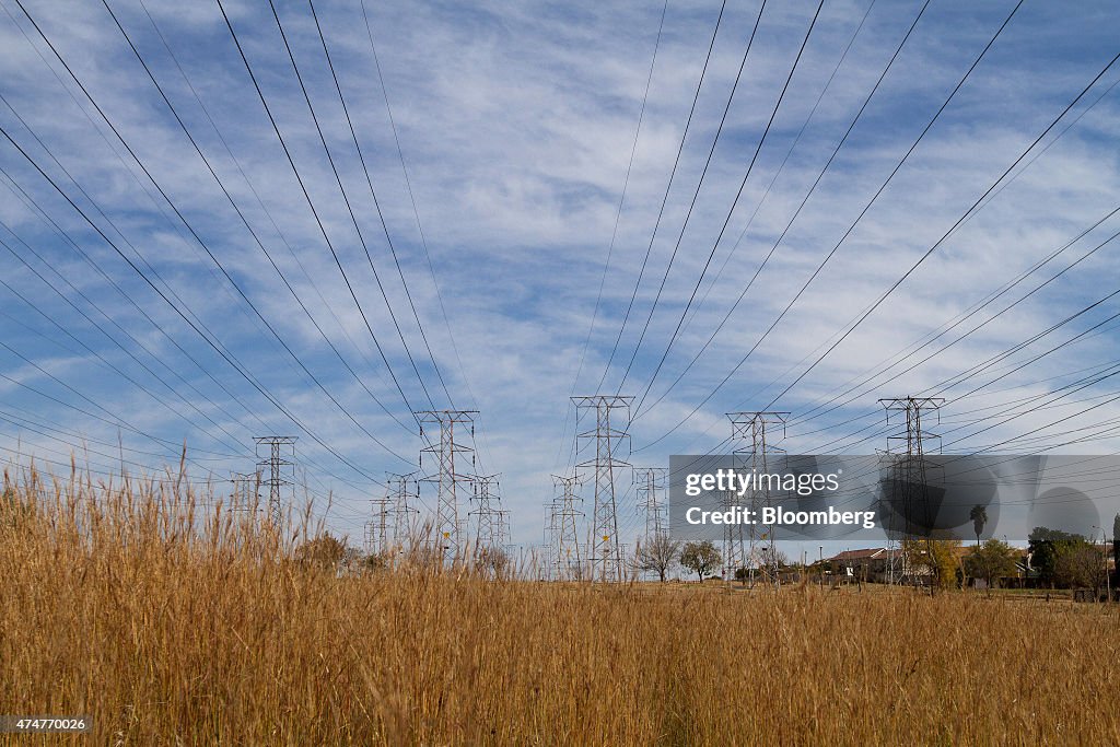 Electricity Grid As State Utility Eskom Holdings SOC Ltd. Continues Regular Blackouts