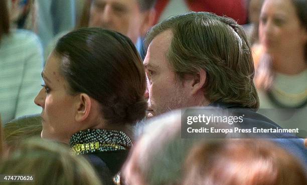 Laura Ponte and Beltran Gomez-Acebo attend the First Communion of Luis and Laura Gomez-Acebo on May 23, 2015 in Madrid, Spain.