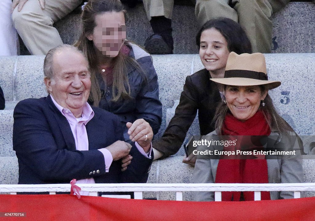 Celebrities Attend Bullfighting In Madrid