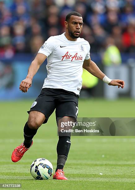 Matt Phillips of QPR in action during the Premier League match between Leicester City and Queens Park Rangers at The King Power Stadium on May 24,...