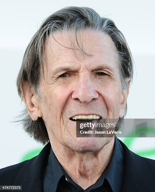 Actor Leonard Nimoy attends the premiere of "Star Trek Into Darkness" at Dolby Theatre on May 14, 2013 in Hollywood, California.